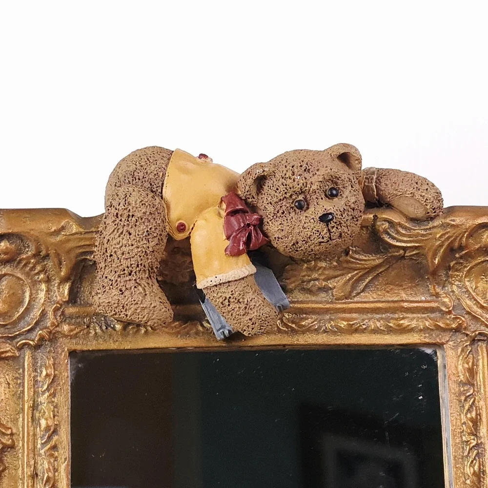 Vintage Teddy Bear Tabletop Mirror, 1990s‎ Decor